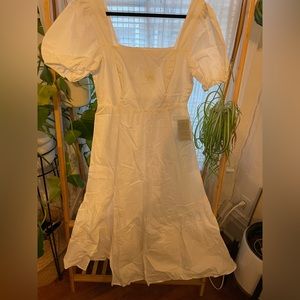 ASTR The Label Puff Sleeve Midi Dress NWT